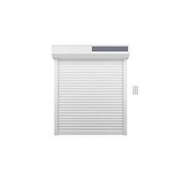 Volet Roulant Solaire H170 Cm X L150 Cm En Alu Blanc