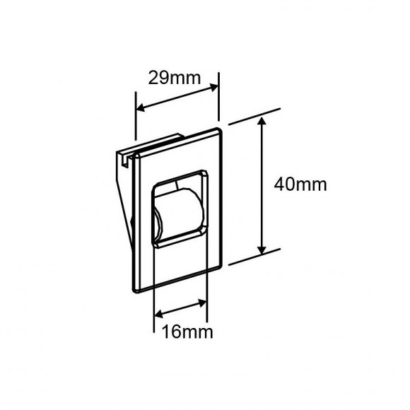 Guide Sangle 15mm Encastrable Pour Volet Roulant Blanc