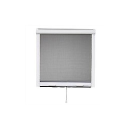 Moustiquaire Pvc Enroulable Verticale Fenêtre L 80 Cm X H 100 Cm, Coloris Blanc