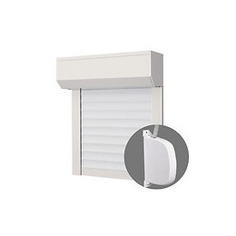 Volet Roulant Pvc Blanc H 85 Cm X L 85 Cm À Sangle