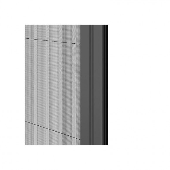 Moustiquaire Plissée Pour Porte Et Porte-fenêtre H230 Cm X L140 Cm Coloris Gris