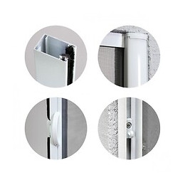 Moustiquaire Enroulable Latérale Alu H220 Cm X L130 Cm Blanc