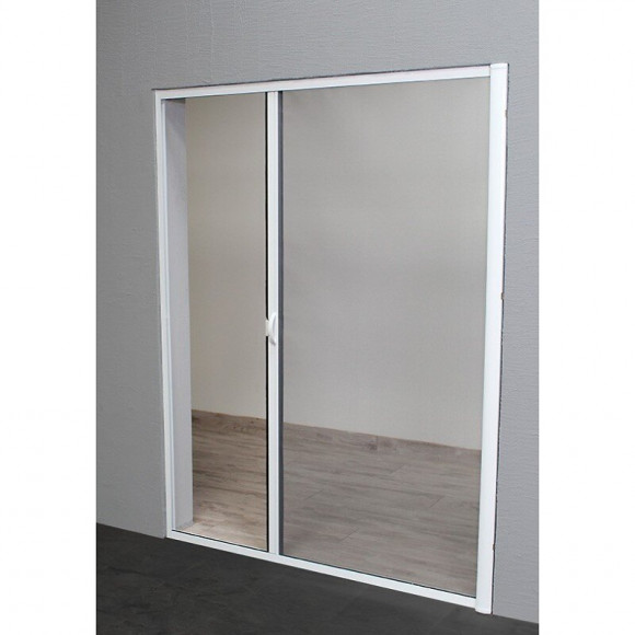 Moustiquaire Enroulable Latérale Alu H220 Cm X L130 Cm Blanc