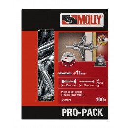 PRO-PACK ""Molly""  - 50 chevilles métal à expension