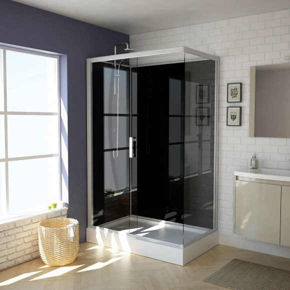 Cabine de douche 110 x 80 x 225 cm