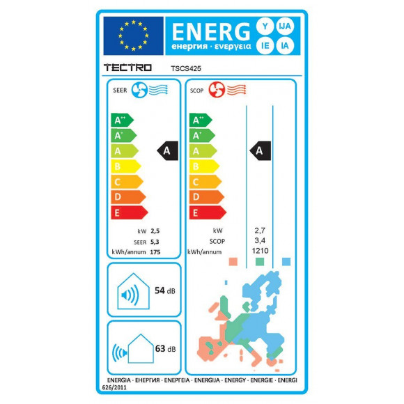 Climatisateur fixe TECTRO 2,5Kw