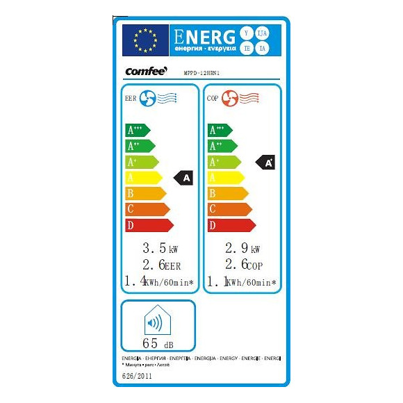 Climatiseur mobile réversible Comfee 3500 W