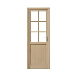 Bloc porte Pyrite Plaqué chêne L73 H72 Droit