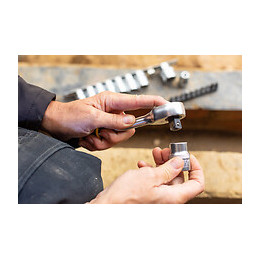 Cliquet 120 dents 3/8 Fatmax + 10 douilles + 10 embouts de vissage