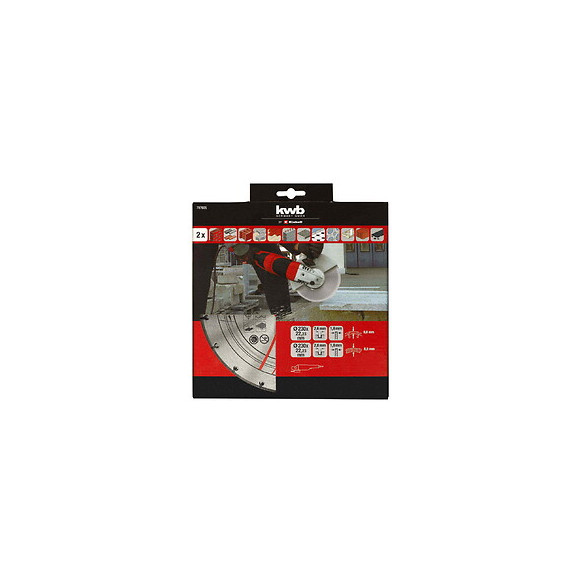 Disque Diamant 230mm, 2 Pièces