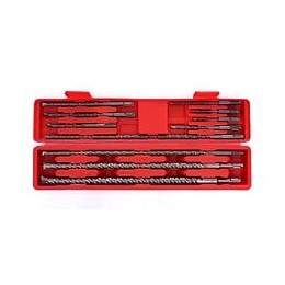 Dcraft - Lot De Forets À Maçonnerie Et À Béton - 11 Pièces - Outils De Construction Et De Perçage - Rouge