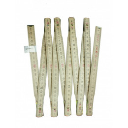 Mètre Pliant De Menuisier Bois Fischer Darex, 2 M