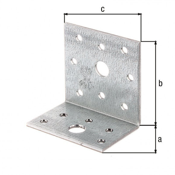 Équerre D'assemblage Galva Zinguée Sendzimir 40x60x60