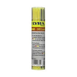 Etui De 12 Mines Lyra Dry Couleur (6 Graphites, 3 Rouges, 3 Jaunes)