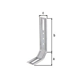 Équerre Réglable Galva Zinguée Sendzimir 140x72x30