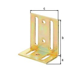 Équerre Réglable Trou Oblong Bichro 40x77x65