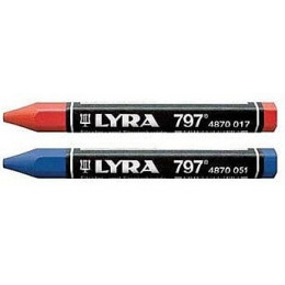 Boîte De 12 Craies Bleues