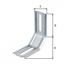 Équerre Réglable Galva Zinguée Sendzimir 70x72x30