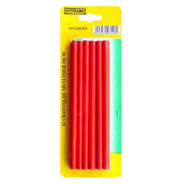 12 Crayons De Menuisier 18 Cm