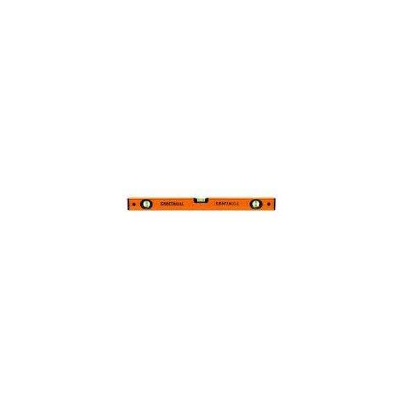 Dcraft - Niveau En Alu - 200 Cm - Fiole Horizontale Et Deux Verticales - Outil De Mesure - Rectangulaire - Orange