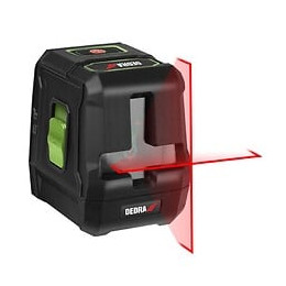 Dtools - Laser Croisé - Portée 20m - Angle 120° - 2 Faisceaux Laser - Autonivellement - Niveau À Bulle Laser - Noir