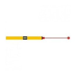 Dtools - Niveau À Bulle Avec Laser 600mm - 49,8mm X 20,5mm X 600mm - Structure En Aluminium - Laser 30m - Jaune