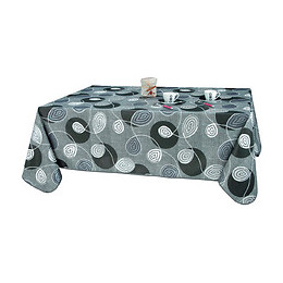 Nappe bord franc rectangle 140x200cm Modèle Pop acier