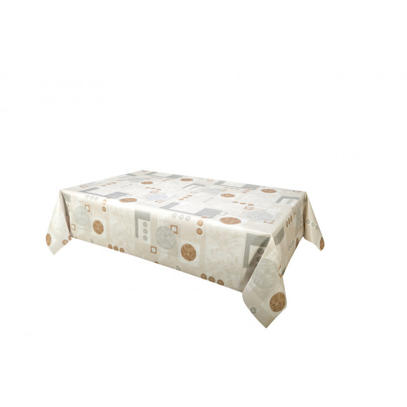 Nappe biais rectangle 140x200cm Modèle Loudéac écru