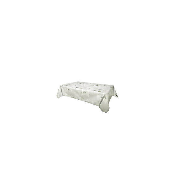 Nappe biais rectangle 140x160cm Modèle Aromatic écru