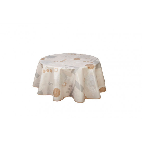 Nappe biais rond 175cm Modèle Loudéac écru