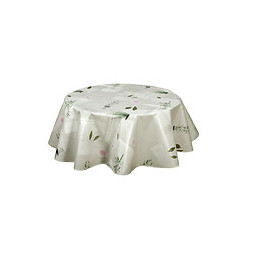 Nappe biais rond 150cm Modèle Aromatic écru