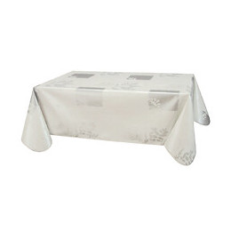 Nappe biais rectangle 140x200cm Modèle Véra blanc
