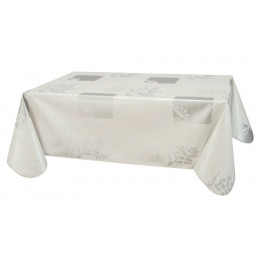 Nappe biais rectangle 140x160cm Modèle Véra blanc