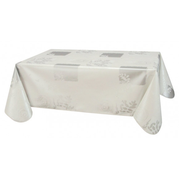 Nappe biais rectangle 140x160cm Modèle Véra blanc