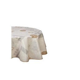 Nappe biais ovale 150x230cm Modèle Loudéac écru