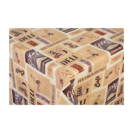 toile ciree delice sepia au metre