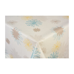 toile ciree pollen taupe au metre