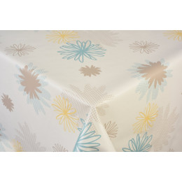 toile ciree pollen taupe au metre