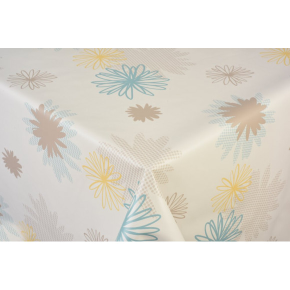 toile ciree pollen taupe au metre