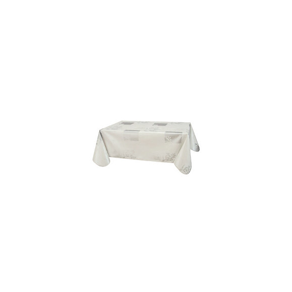 Nappe biais rectangle 140x160cm Modèle Véra blanc