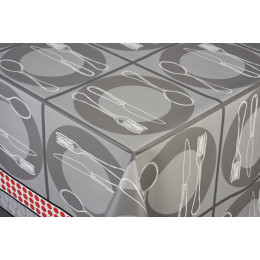 toile ciree couvert anthracite au metre