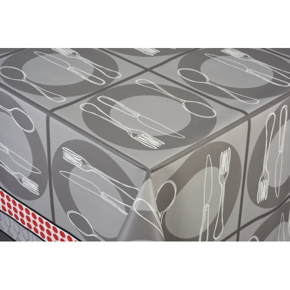 toile ciree couvert anthracite au metre