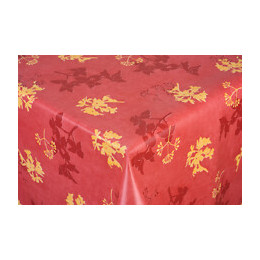 toile ciree bouquet rouge au metre