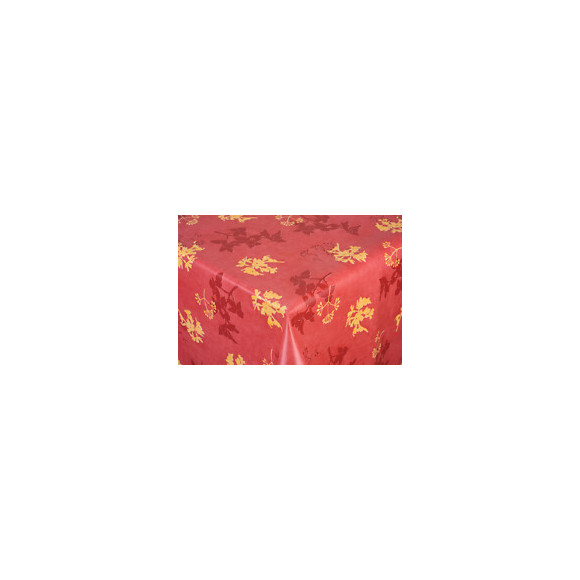toile ciree bouquet rouge au metre