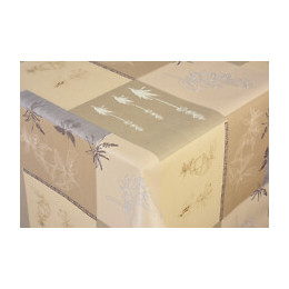 toile ciree manon beige au metre