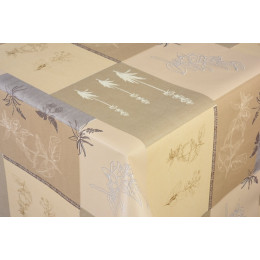 toile ciree manon beige au metre