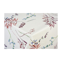 toile ciree brindille lavande au metre