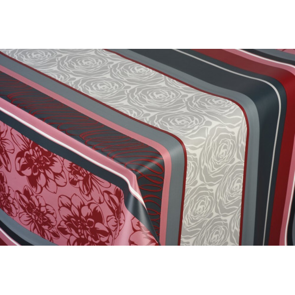 toile ciree midi rouge au metre