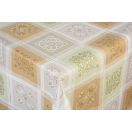 toile ciree jacquard tilleuil au metre