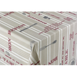 nappe coton enduit plat du jour au metre